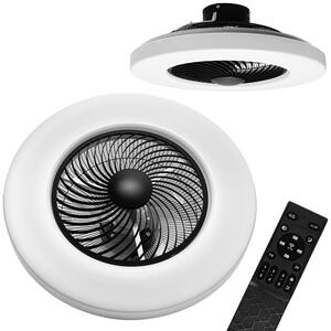 Lestenec z ventilatorjem Svetilka APP1552-C BLACK ventilator