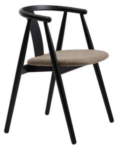Črn/bež jedilni stol Relate – Unique Furniture