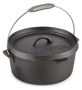 Klarstein Hotrod 45, Črn, Lit Lonec, Barbecue Lonec, 4,5 Qt/4 Litri, Lito Železo