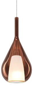 IDEAL LUX Ideal Lux obesna svetilka Kalique 3, bakrena, Ø 18 cm, zatemnjen, Bakrena, Dnevna soba / jedilnica, Plastika, Sodobni