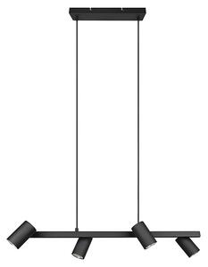 Trio Leuchten Marley Viseča svetilka (140 W, Do x Š x V: 18 x 80 x 150 cm, Črna, GU10, Število svetlobnih elementov: 4 kos)