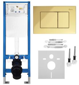 Podometni Set za WC Slim 024N z Gumbom J Gold
