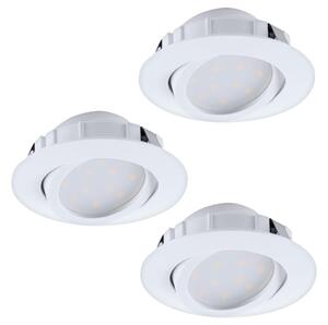 Eglo 95857- SET 3x LED Zatemnitvena vgradna svetilka PINEDA 1xLED/5,5W/230V