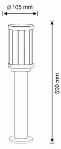 Zunanja svetilka FIORD 1xE27/10W/230V IP44