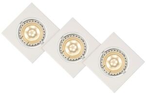 Lucide 11002/15/31 - SET 3x LED vgradna svetilka FOCUS 3xGU10/5W/230V bela