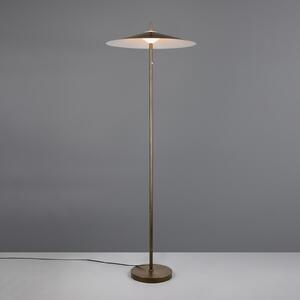 Trio Lighting LED-stoječa svetilka Amalo v platinasti barvi, višina 145 cm, kovina, CCT, zatemnjen, Kovinska, Dnevna soba / jedilnica, Kovina, Sodobni