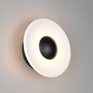 Trio Lighting LED-stenna svetilka Sirena, bela, Ø 20 cm, steklo, CCT, zatemnjen, Bela, Dnevna soba / jedilnica, Steklo