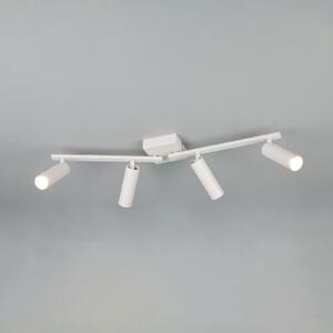 Trio Lighting Stropni reflektor Dara, dolžina 66 cm, siva barva, kovina, 4-krilni., Siva, Dnevna soba / jedilnica, Kovina, Sodobni
