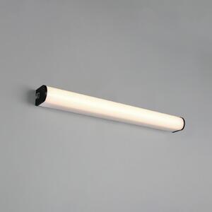 Trio Lighting LED-stenna svetilka Giacomo, širina 60 cm, črna, kovina, IP44, Črna, Kopalnica, Kovina, Sodobni