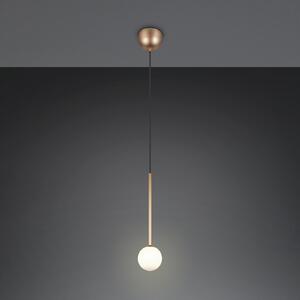 Trio Lighting Visoka svetilka Firano, zlata, Ø 12 cm, kovina, Zlata / medeninasta, Dnevna soba / jedilnica, Kovina, Sodobni