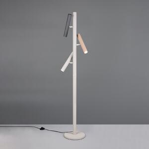 Trio Lighting Stoječa svetilka Terloa, pisana, višina 143 cm, kovina, 3-kraka., Dnevna soba / jedilnica, Kovina, Sodobni