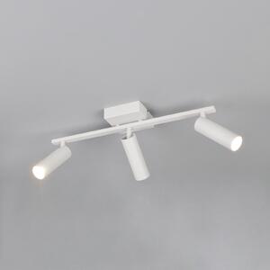 Trio Lighting Stropni reflektor Dara, dolžina 46 cm, siva barva, kovina, 3-kraki., Siva, Dnevna soba / jedilnica, Kovina, Sodobni