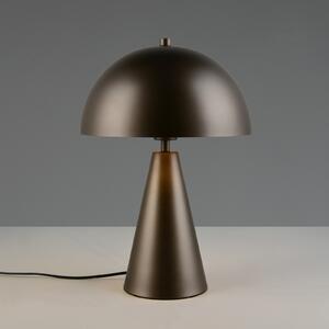 Trio Lighting Namizna svetilka Alfie, platinasta barva, višina 43 cm, kovina, E27, Kovinska, Dnevna soba / jedilnica, Kovina
