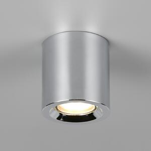 Trio Lighting Stropna svetilka Biscotto, kromirana, Ø 9,5 cm, kovina, IP44, Krom, Dnevna soba / jedilnica, Kovina, Sodobni