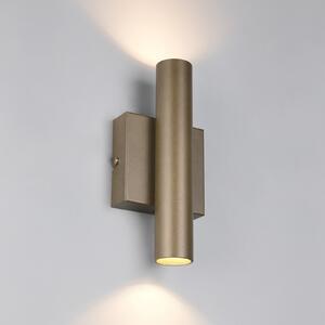 Trio Lighting Stenska svetilka Dara, višina 22 cm, platinasta barva, kovina, 2-kraka., Kovinska, Dnevna soba / jedilnica, Kovina, Sodobni