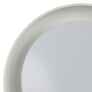 Trio Lighting LED-stropna svetilka Filippo, bela mat, Ø 33 cm, kovina, CCT, IP44, zatemnjen, Bela, Kopalnica, Kovina, Sodobni