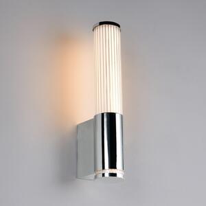 Trio Lighting LED-stenna svetilka Stefano, kromirana, višina 29 cm, kovina, IP44, Krom, Kopalnica, Plastika, Sodobni