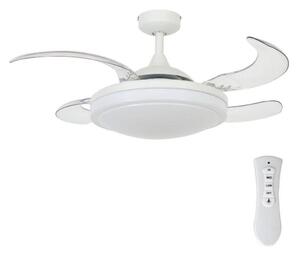 FANAWAY 212980 - Stropni ventilator EVORA 2xE27/15W/230V bela + Daljinski upravljalnik