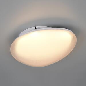 Trio Lighting LED-stropna svetilka Ozera, dolžina 36 cm, bela, plastika, CCT, zatemnjen, Bela, Dnevna soba / jedilnica, Plastika, Sodobni