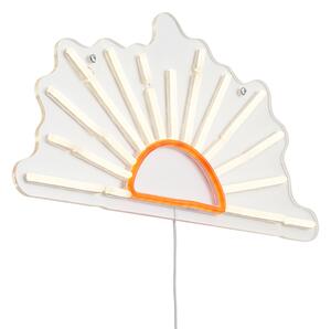 Neonska stenska svetilka toplo bela z oranžno barvo, vključno z LED 3-stopenjsko zatemnitvijo - Sunset