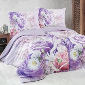 BOMBAŽNA POSTELJNINA 3D FLOWERS, Standardni enojni posteljni komplet vključuje 1x 140x200 + 1x 70x90