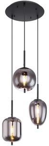 Globo 15345-3 - Lestenec na vrvici BLACKY 3xE14/40W/230V