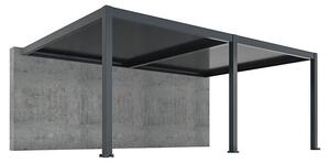 Pergola - stenska Bellano S25 (Barva ogrodja: Antracit, Aluminij, Š x G x V: 6 x 4 x 2,5 m)