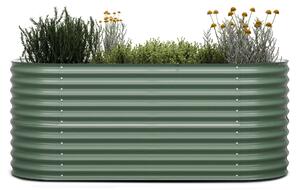Blumfeldt Dvignjena gredica High Grow, 200 x 80 x 100 cm, iz valovite jeklene pločevine, enostavna za montažo, odporna proti rji in mrazu