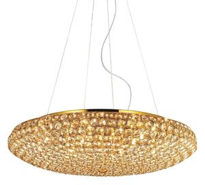 Ideal Lux - Kristalni lestenec na vrvici KING 12xG9/40W/230V pr. 65 cm zlata