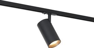 Sodobni reflektor črn za 1-fazni sistem tirnic vklj. LED - Iconic Mark