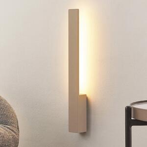 Arcchio LED stenska svetilka Ivano, bež, višina 43 cm, kovina