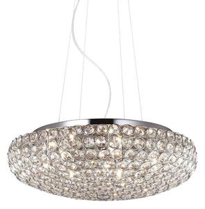 Ideal Lux - Kristalni lestenec na vrvici KING 7xG9/40W/230V pr. 46 cm krom