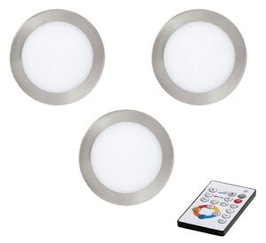 Eglo 78661 - SET 3x LED Zatemnitvena vgradna svetika TINUS LED/6W/230V + Daljinski upravljalnik