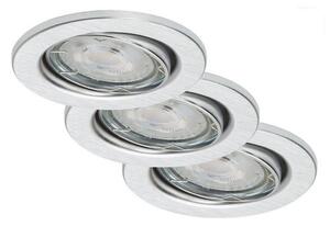 Briloner 7149-039-SET 3xLED Zatemnitvena kopalniška svetilka 1xGU10/5W/230V IP23