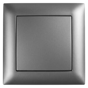 Enojno Stikalo z Okvirjem OSTE JNH006-W GREY