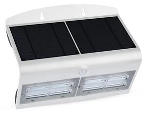 LED Solarna stenska svetilka s senzorjem LED/7W/3,7V 4000K IP65 bela