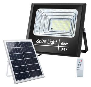 Aigostar - LED Zatemnitveni solarni reflektor LED/60W/3,2V IP67 + Daljinski upravljalnik