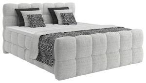 Premium Living Postelja Boxspring Brisbane, Sivobela, 200x200