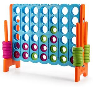 Igra štiri v vrsto, Igra štiri v vrsto z 42 jumbo krogi, dim. 120 x 42 x 104 cm, modra + oranžna