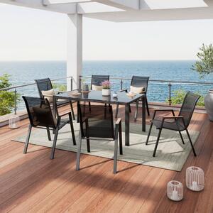 Modern Living Vrtni Set Latina, Črna, 7-Delno
