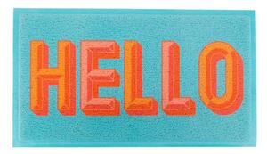 Predpražnik iz reciklirane plastike 40x70 cm Blue Hello – Artsy Doormats
