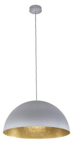 Lestenec na vrvici SFERA 1xE27/60W/230V pr. 35 cm siva/zlata