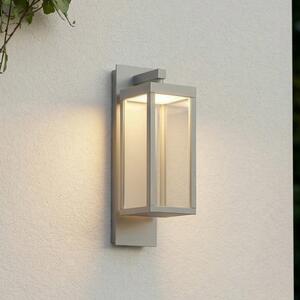 Lucande LED-stenna svetilka za zunanjo uporabo Ferdinand, kamnito siva, IP54, Siva, Aluminij, Sodobni