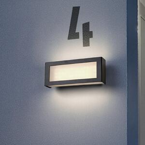 OSRAM LED zunanja stenska svetilka ENDURA STYLE NOVA, temno siva, IP54, Siva, Aluminij, Sodobni, Stenska vtičnica zgoraj / spodaj