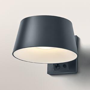 OSRAM Solar stenska svetilka ENDURA STYLE BRELLA, siva, senzor IP54, zatemnjen, Siva, Plastika, Sodobni, Stenska vtičnica spodaj