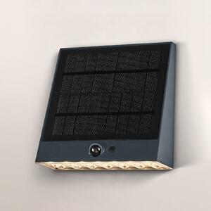 OSRAM Solar stenska svetilka ENDURA STYLE FIN, siva, senzor, IP54, zatemnjen, Siva, Plastika, Sodobni, Stenska kotna