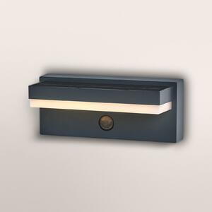OSRAM Solarno svetilo ENDURA STYLE ROBUST sivo, senzor IP54 USB, Siva, Aluminij, Sodobni, Stenska kotna