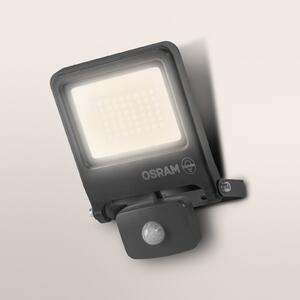 OSRAM zunanji žaromet ENDURA FLOOD, siv, senzor 30 W 830 IP44, Siva, Aluminij
