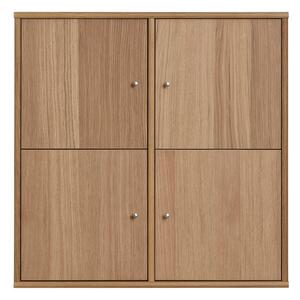 Stenski regal v hrastovem dekorju v naravni barvi 70x70 cm Mistral – Hammel Furniture