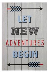 Otroška slika 30x45 cm Let New Adventures Begin – Premier Housewares